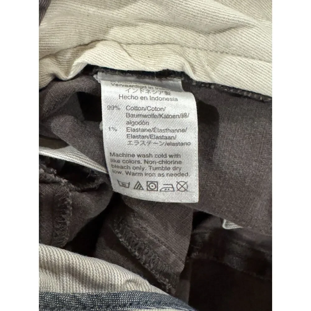 J. Crew Stretch Chino Pants Mens Size 30x30 Grey Flat Front